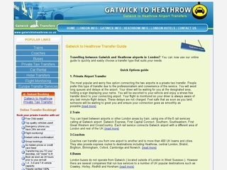Gatwick to Heathrow airport transfer services