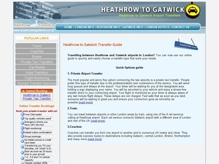 Heathrow to Gatwick airport transfer services