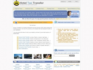 Hotel transfer taxi services